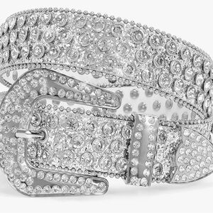 Western Rhinestone Bling Studded 1.5” Belt